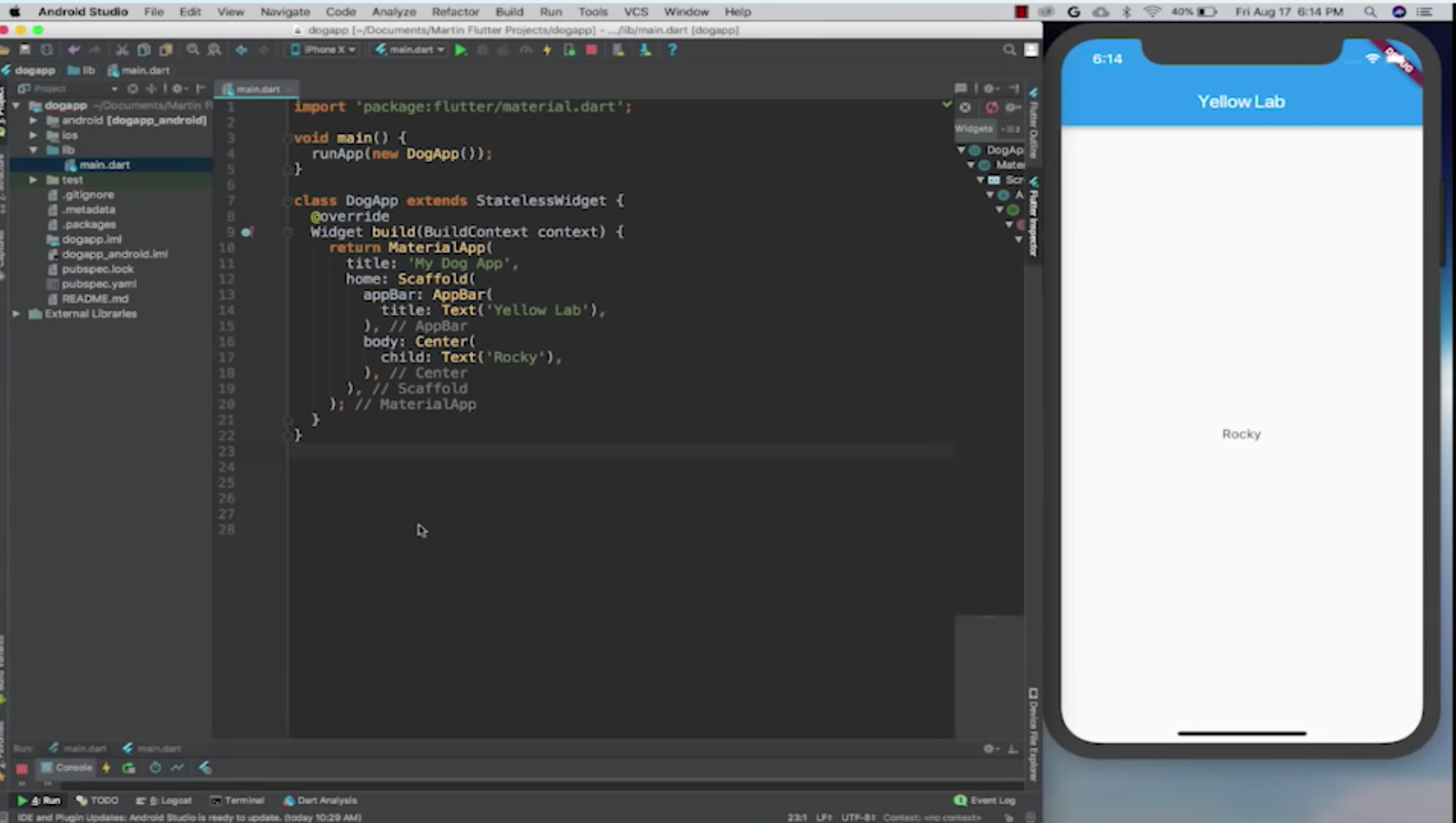 How to Create Stateless Widgets