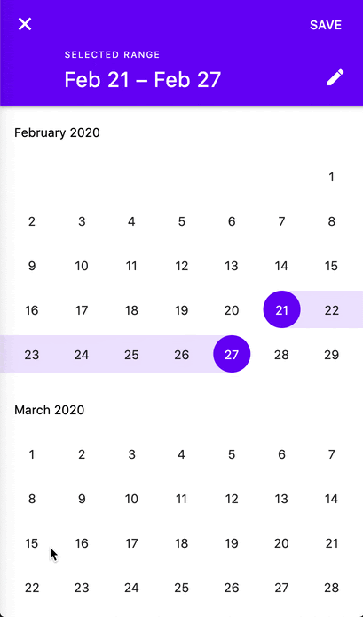 updated DatePicker