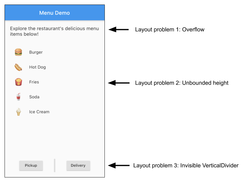 End menu app with the fixed issues