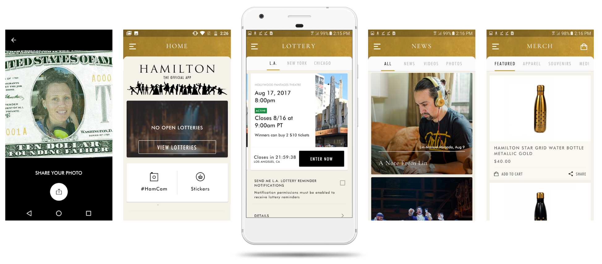 Hamilton, the app