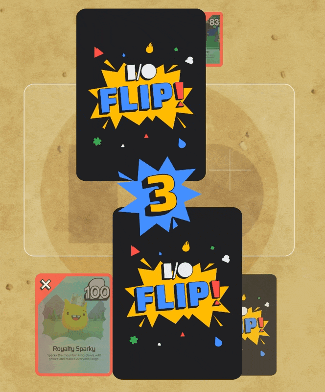 I/O FLIP uses a fragment shader to render the holo effect on a card